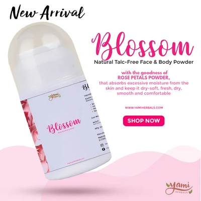  BLOSSOM NATURAL TALC-FREE FACE & BODY POWDER