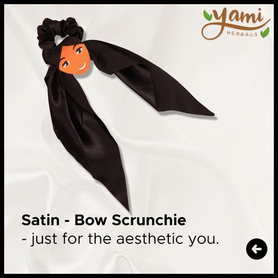 Satin Bow Scrunchie